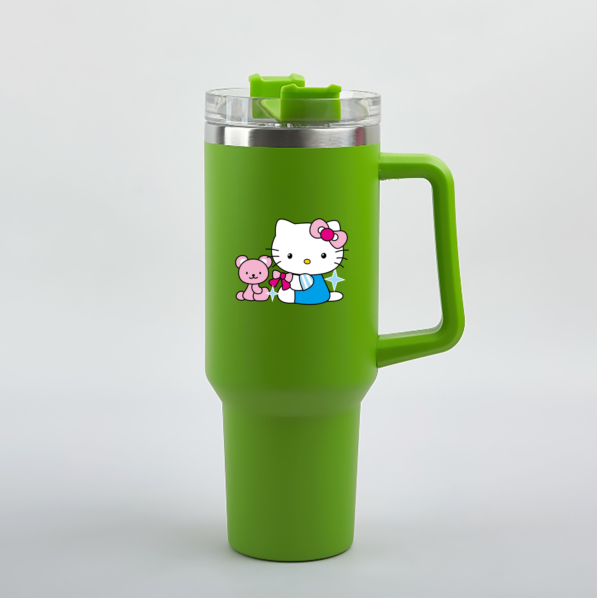 （画像用） Hello Kitty ハローキティ 1200mL車用タンブラー（カラープリント）